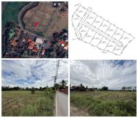 แบ่งขายที่ดิน 14 แปลง ขนาด 75-122 ตารางวา ตั้งอยู่ที่ ตำบลแม่ปูคา อำเภอสันกำแพง